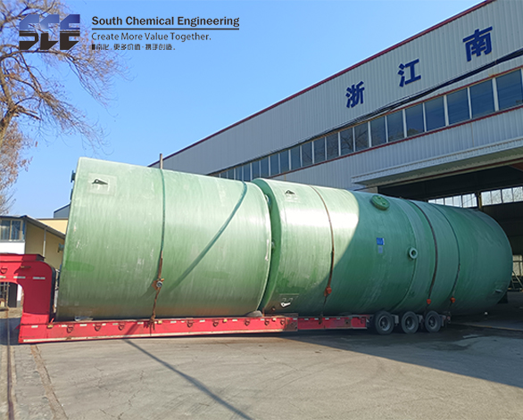 玻璃鋼反應釜φ4500*5000